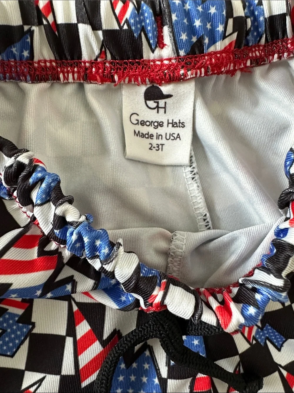 George Hats Boy’s Track Style Swim Trunks USA